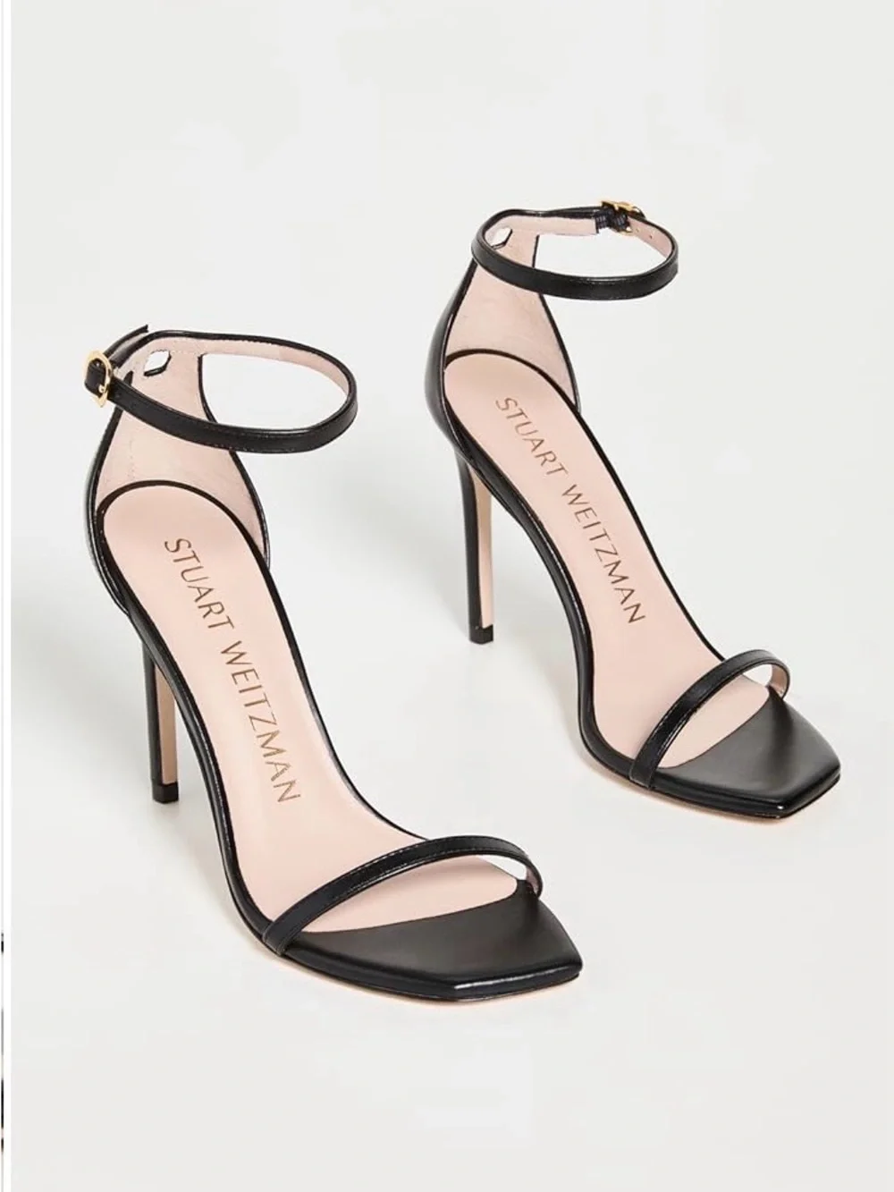 Stuart Weitzman Nudistcurve 100 Smooth Leather Heels - Picture 5 of 6